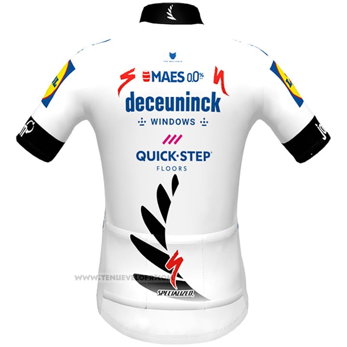 2021 Maillot Cyclisme Deceuninck Quick Step Champion Nouvelle Zelande Manches Courtes et Cuissard